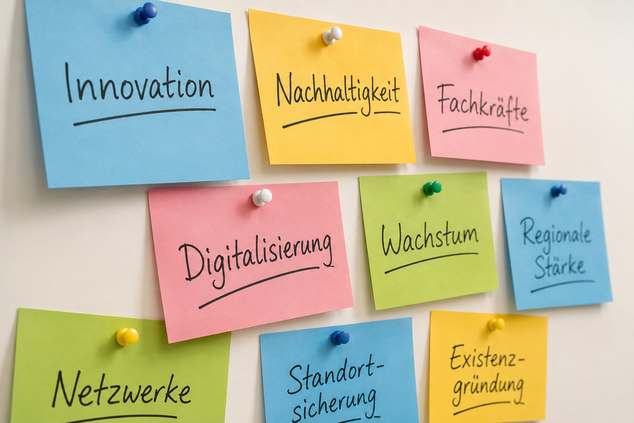 Notizzettel an der Pinnwand