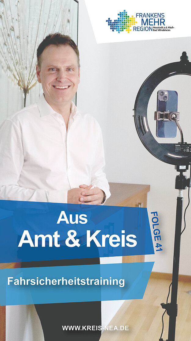 Titel der Kolumne Aus Amt & Kreis mit Foto von Landrat Dr. Christian von Dobschütz