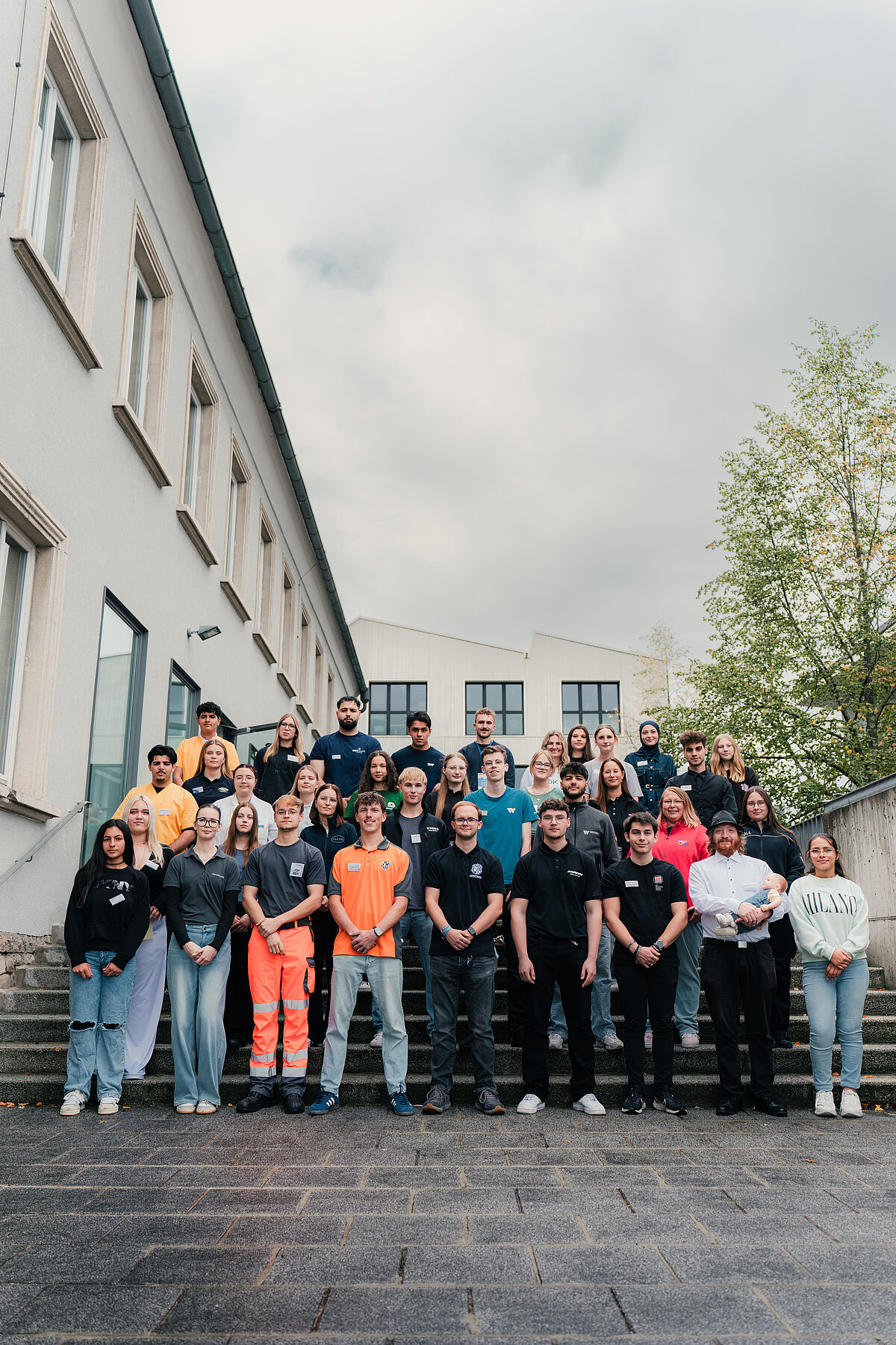 Gruppenfoto Aubibö mit ca 40 Azubis