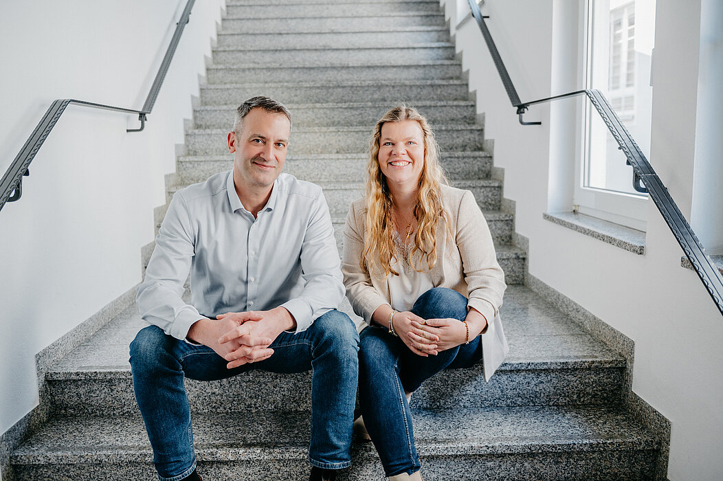Unsere Ausbilder Markus Wendzel und Ann-Kathrin Kleinschrot
