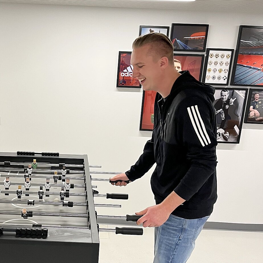 Markus Mitarbeiter bei Adidas in Uffenheim 