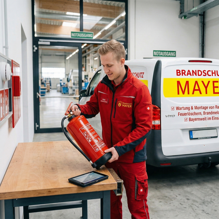 Wartung von Feuerlöschern