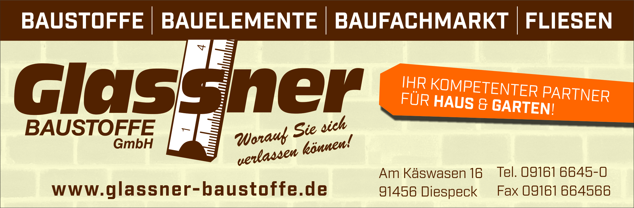 Logo von Glassner Baustoffe GmbH